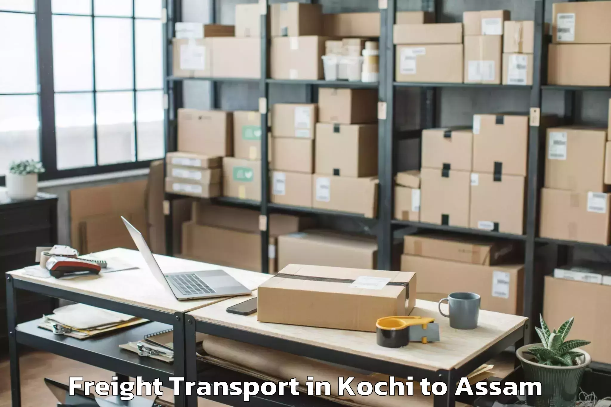 Trusted Kochi to Bodoland University Kokrajhar Freight Transport